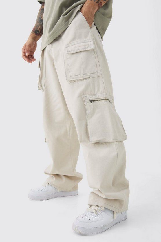 Beige Cargo Pants